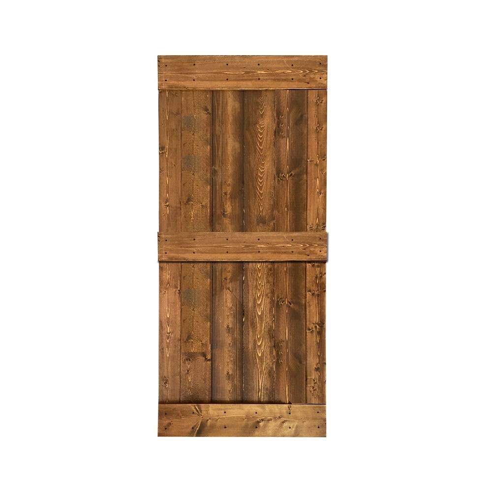 Solid Sage Green Stained Pine Wood Interior Sliding Barn Door Slab K56598
