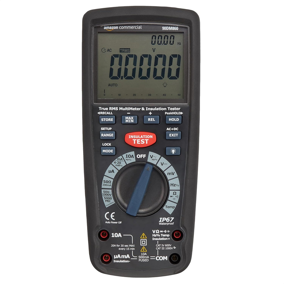 Insulation Tester with Multimeter Function, True RMS, CATIV 600V E796285