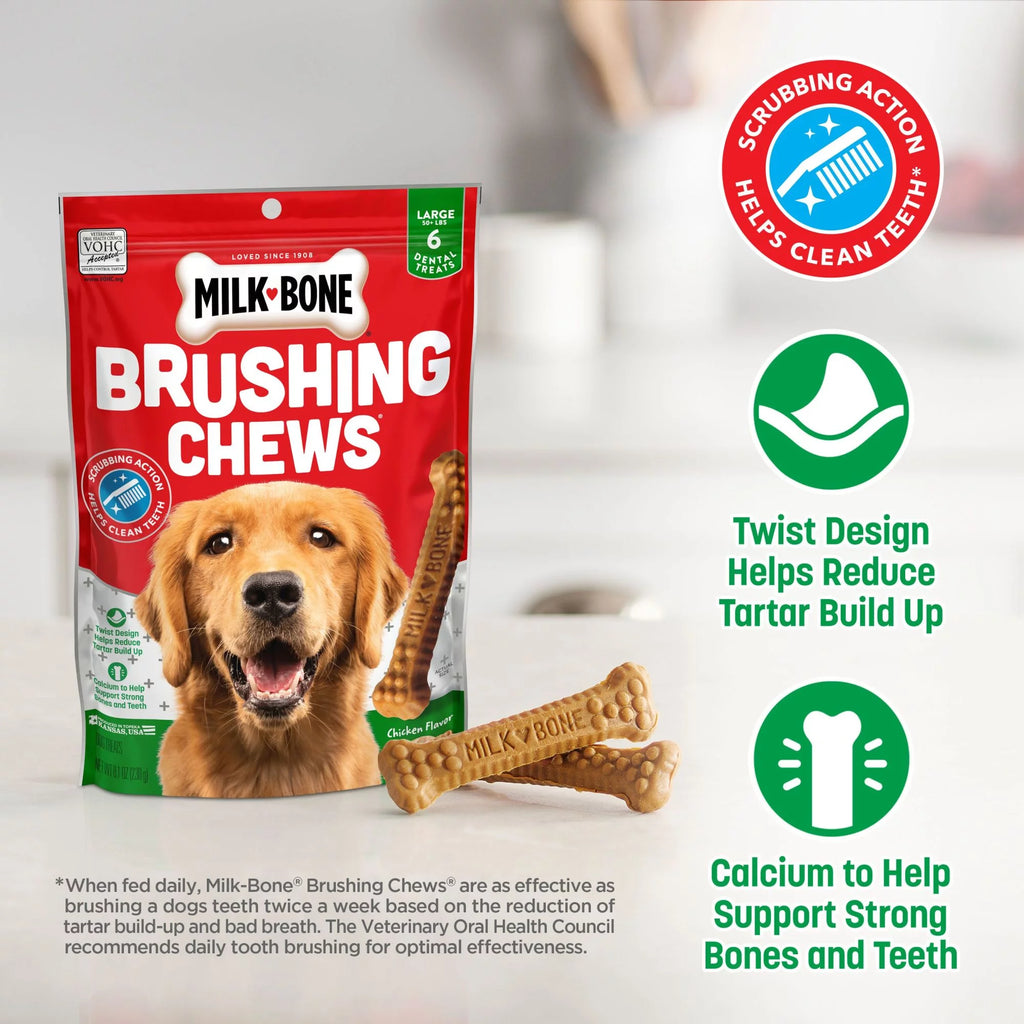Daily Dental Dog Treats, Large, 24.2 oz, 18 Bones G9422