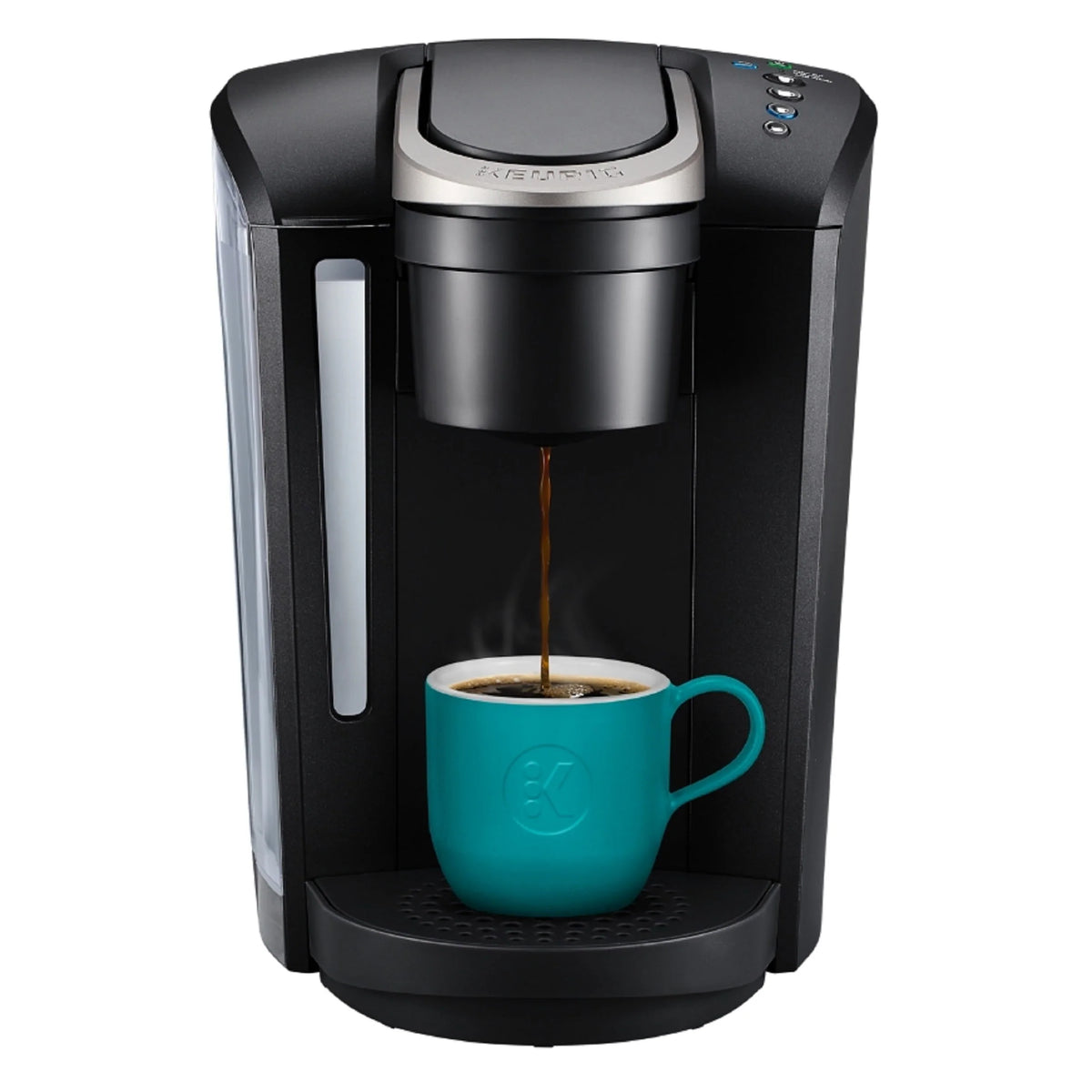 Single-Serve K-Cup Pod Coffee Maker with 12oz Brew Size, Matte Black U1061