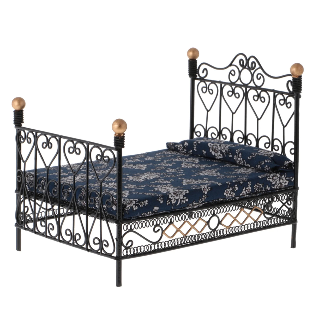 Metal Mini Double Bed Dollhouse Bed B88244