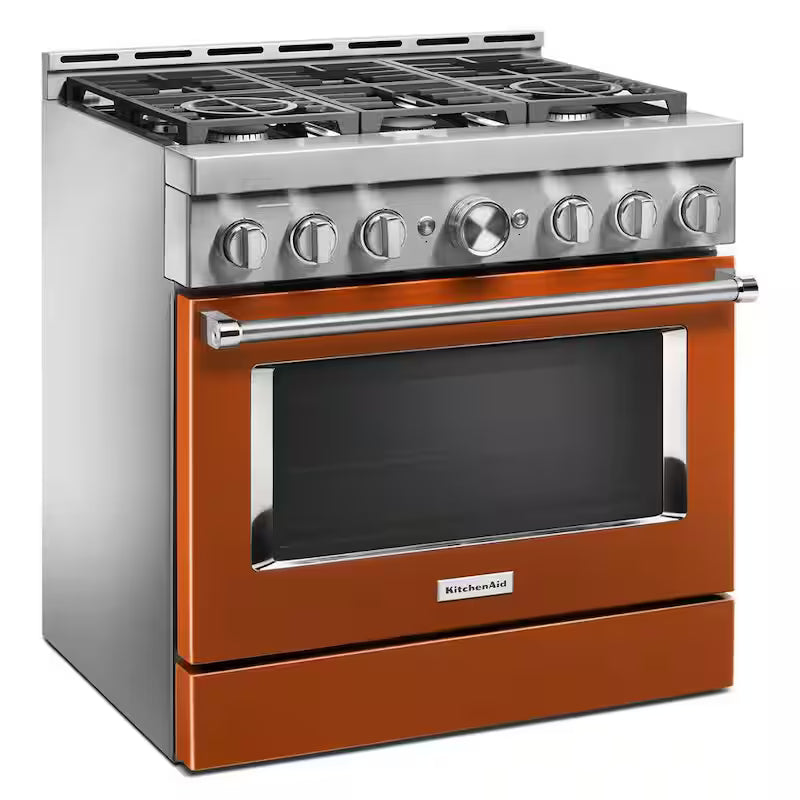 5.1 cu. ft. Smart Gas Range with Self-Cleaning and True Convection in Scorched Orange K31092