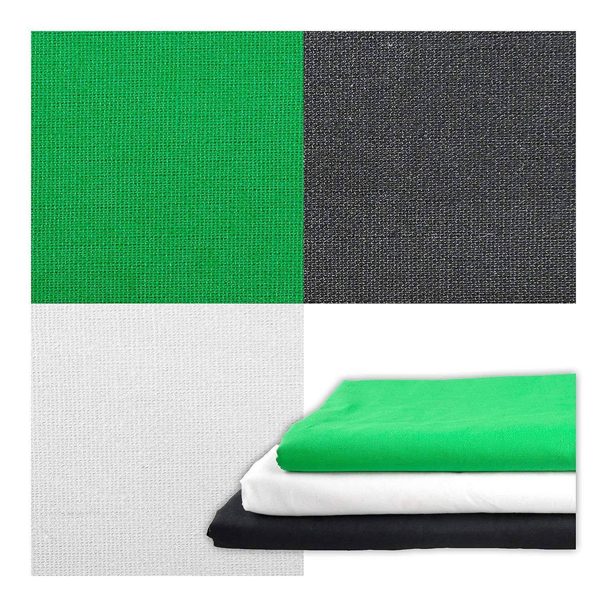 8.5x10ft Photography Background Stand Kit with 3 Muslin Backdrops U32443