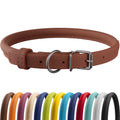 Rolled Leather Dog Collar X1201