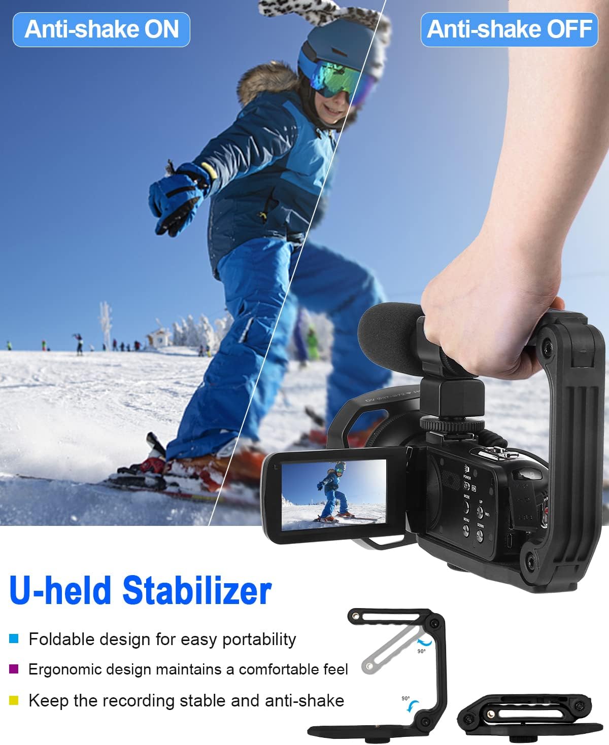 4K 60fps Video Camera Camcorder with 18x Zoom X192