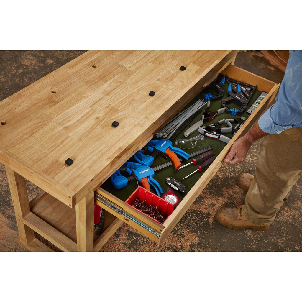 60 in. 3-Drawer Hardwood Workbench F530
