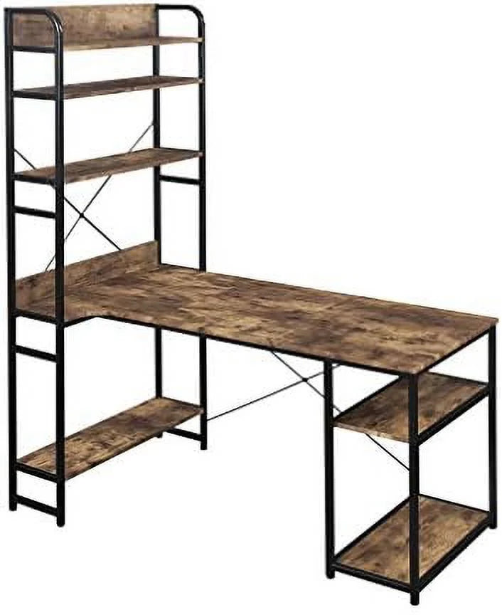 Computer Desk with Bookshelf Y914
