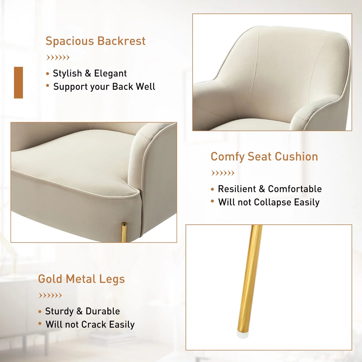 Pink Velvet Upholstered Accent Chair B823835