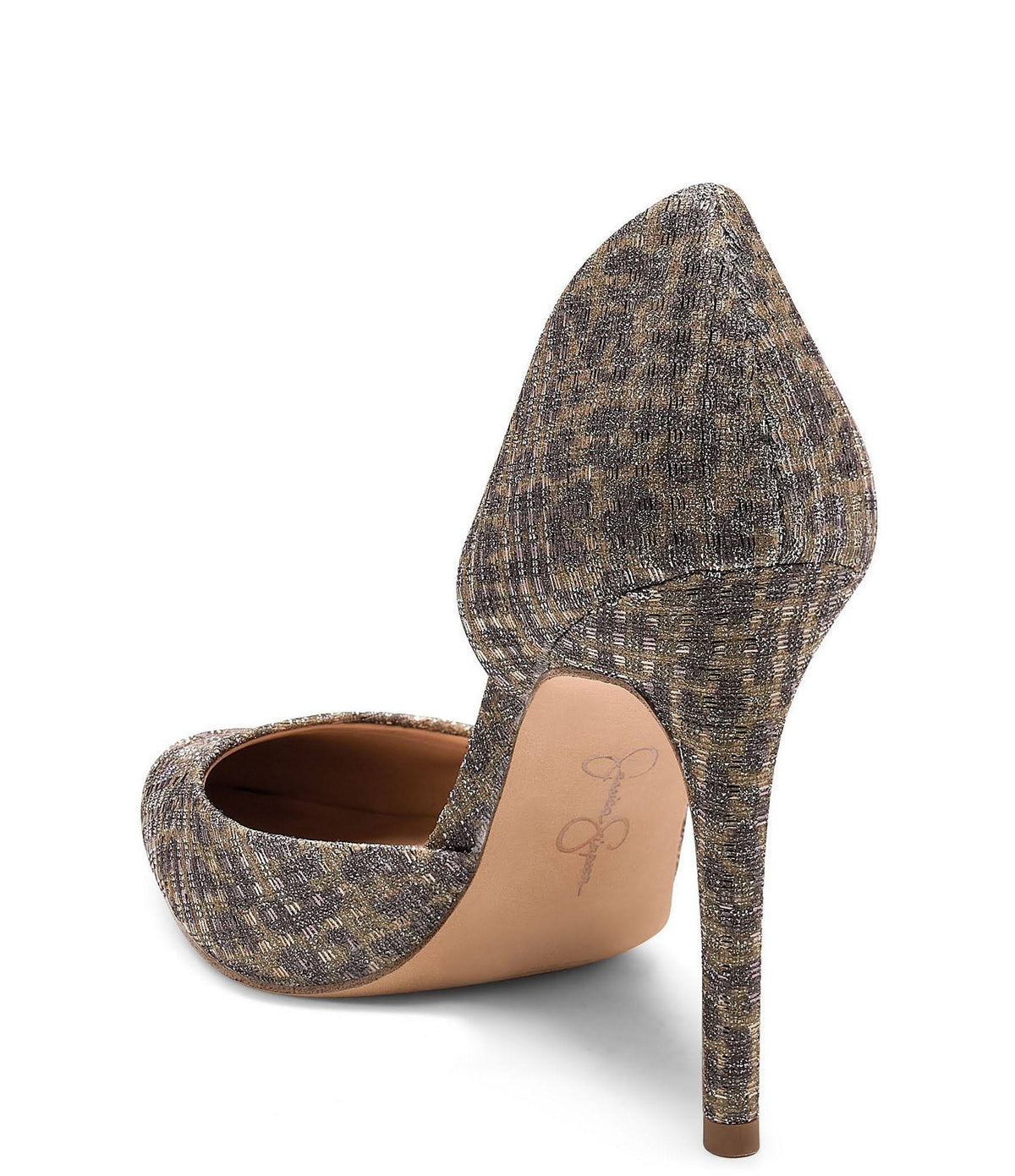 Metallic Leopard Print Pumps P43127