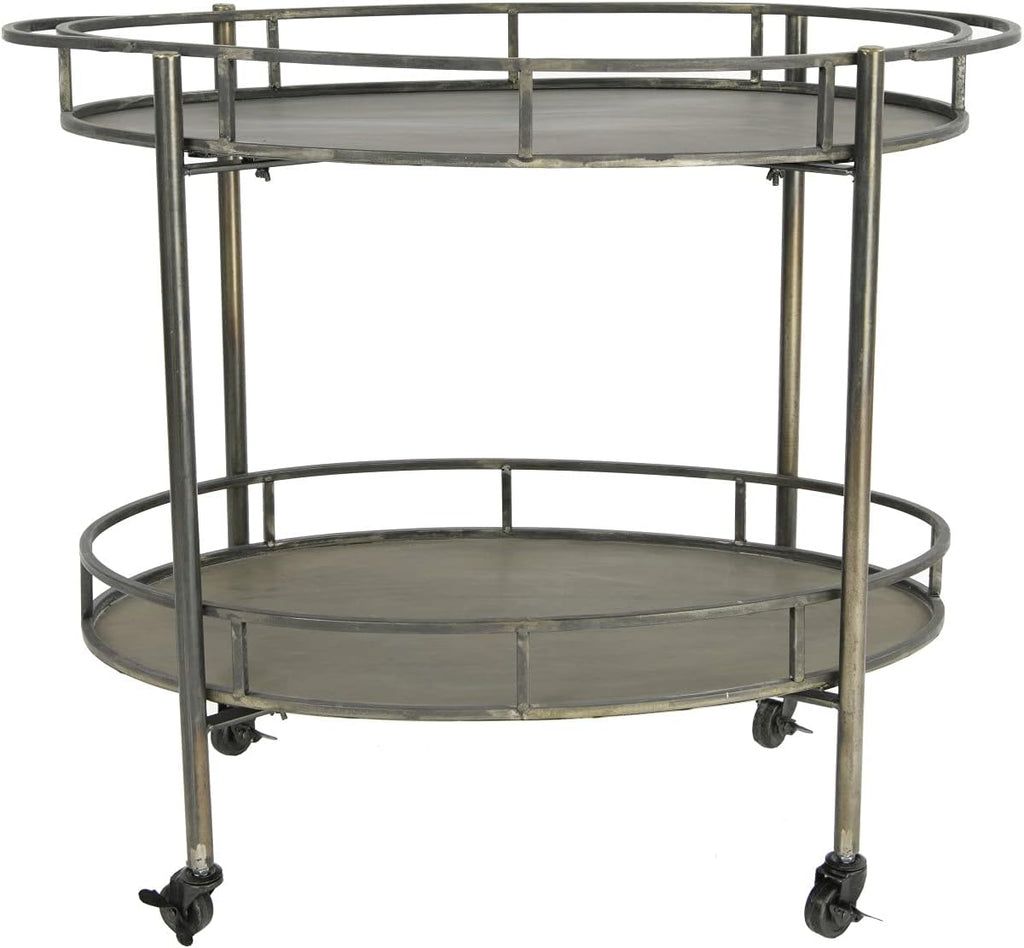 Gold 2 Tier Metal Bar Cart G205