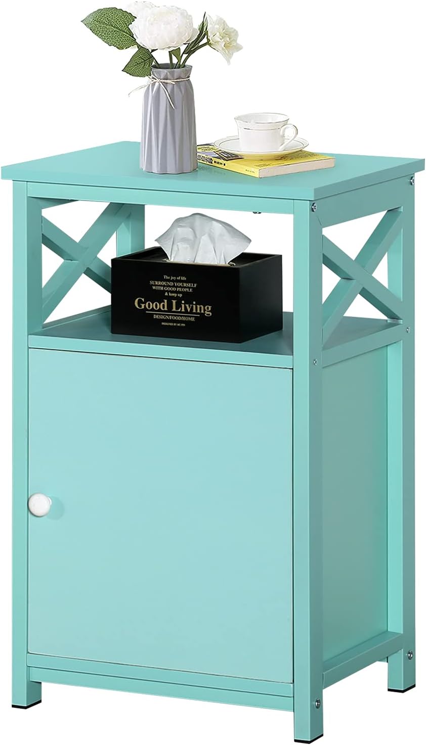 Brown Storage Cabinet and Drawer Nightstand U466722