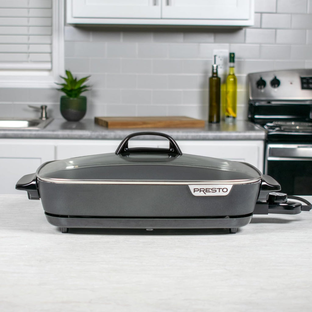 16-Inch Nonstick Electric Skillet with Glass Cover Z271079