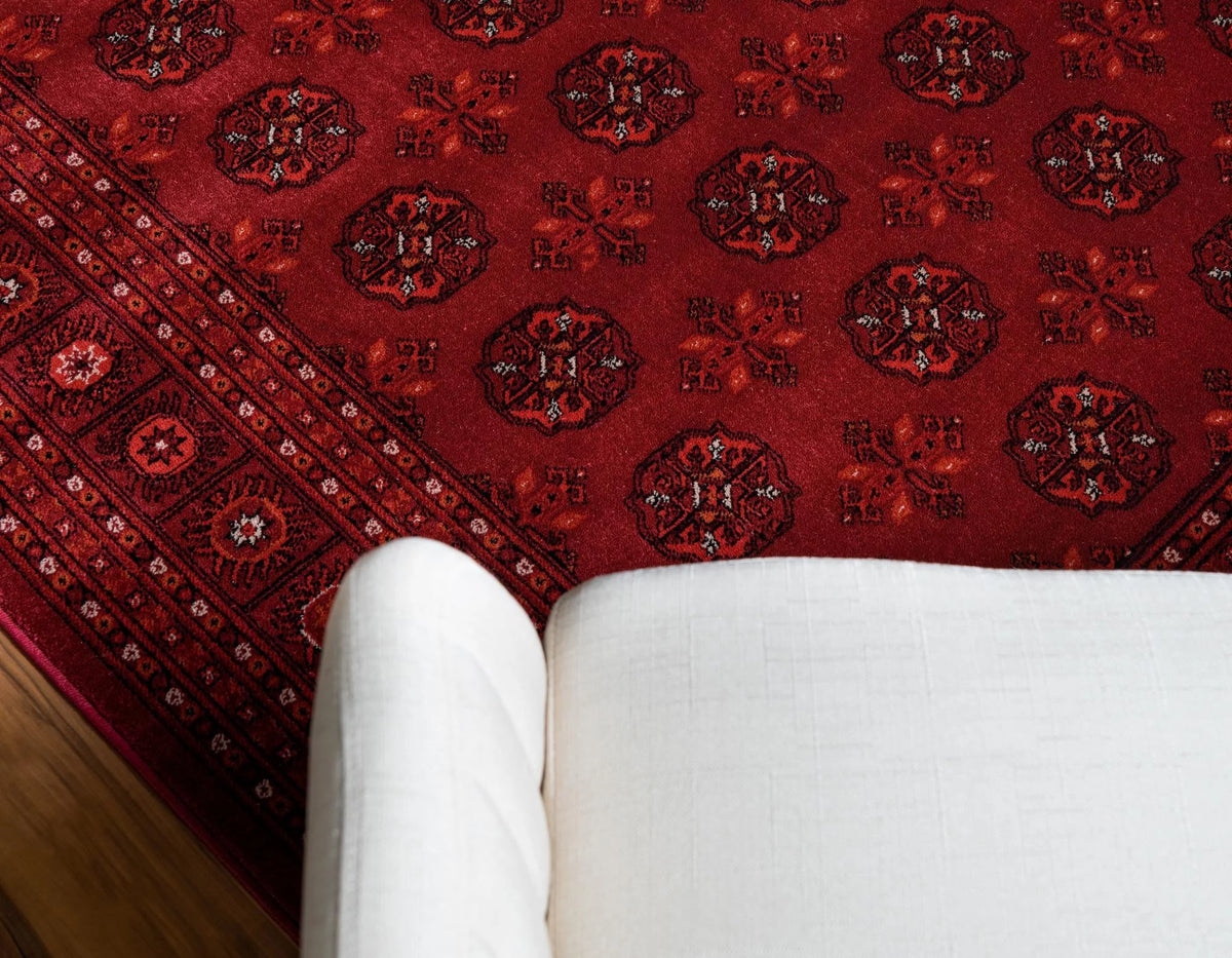 Bokhara Collection Rug 7' x 10' Red Low Rug T2041