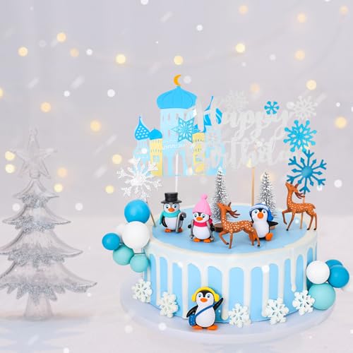 35 Piece Christmas Cake Topper Set W1436