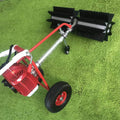 Handheld Gas Power Broom Sweeper, 43CC 1.7HP, 23.5'' Sweeping Roller O219461