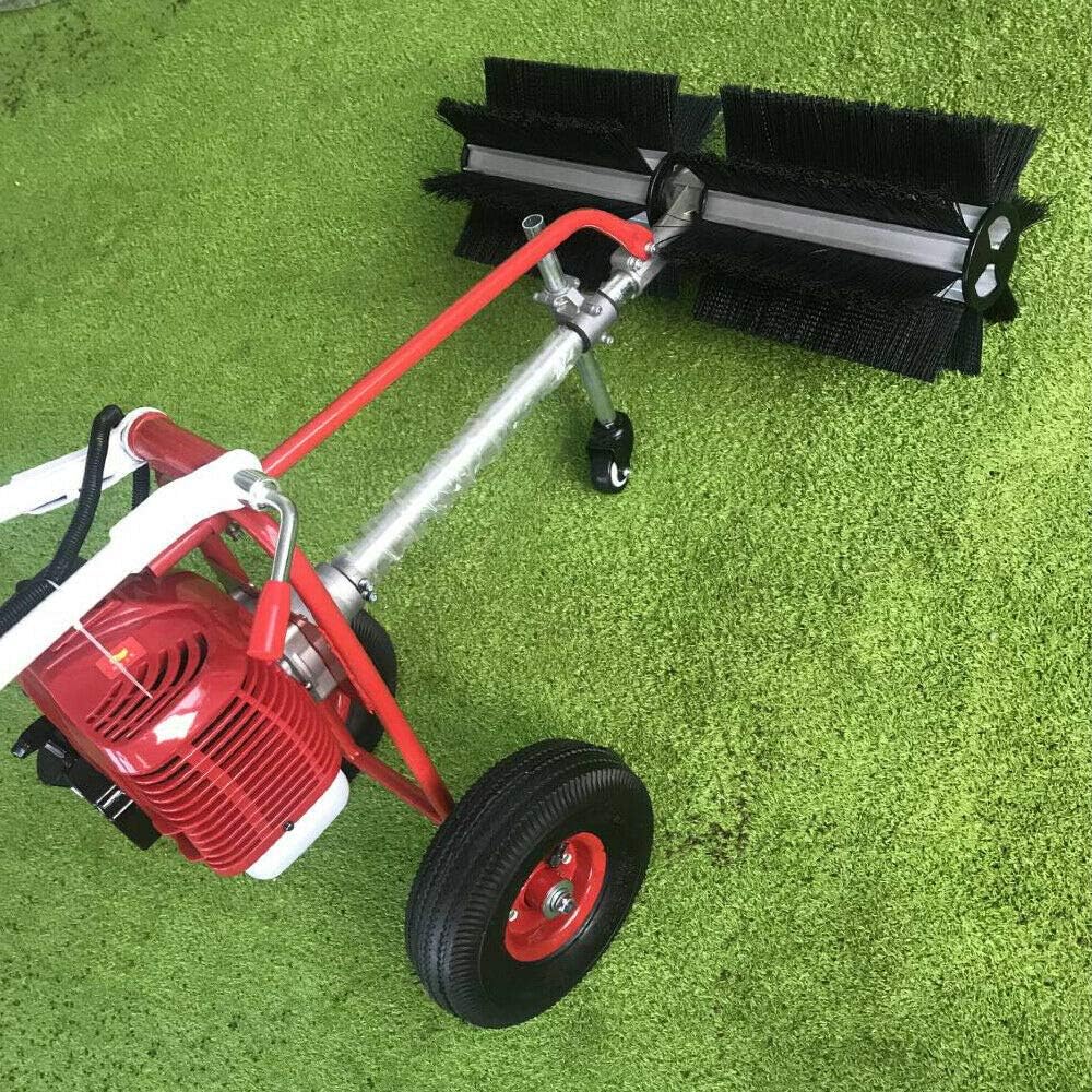 Handheld Gas Power Broom Sweeper, 43CC 1.7HP, 23.5'' Sweeping Roller O219461