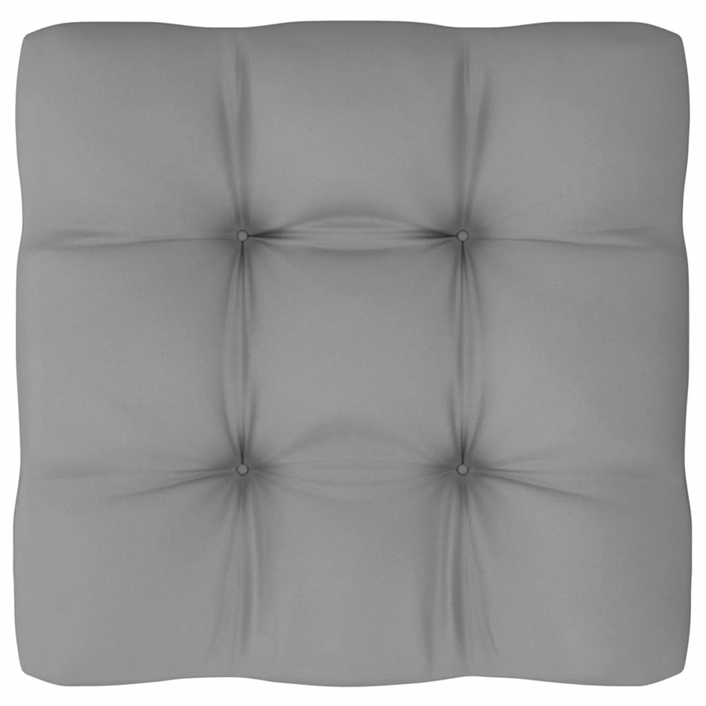 11 Piece Gray Cushion Pinewood Patio Lounge Set I3324