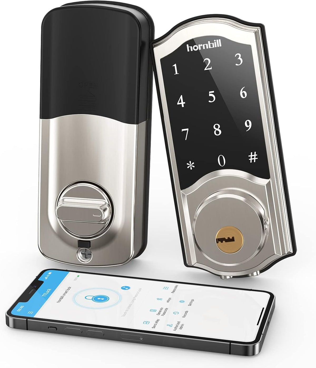 Smart Lock Keyless Entry Keypad Deadbolt with App Control S70380