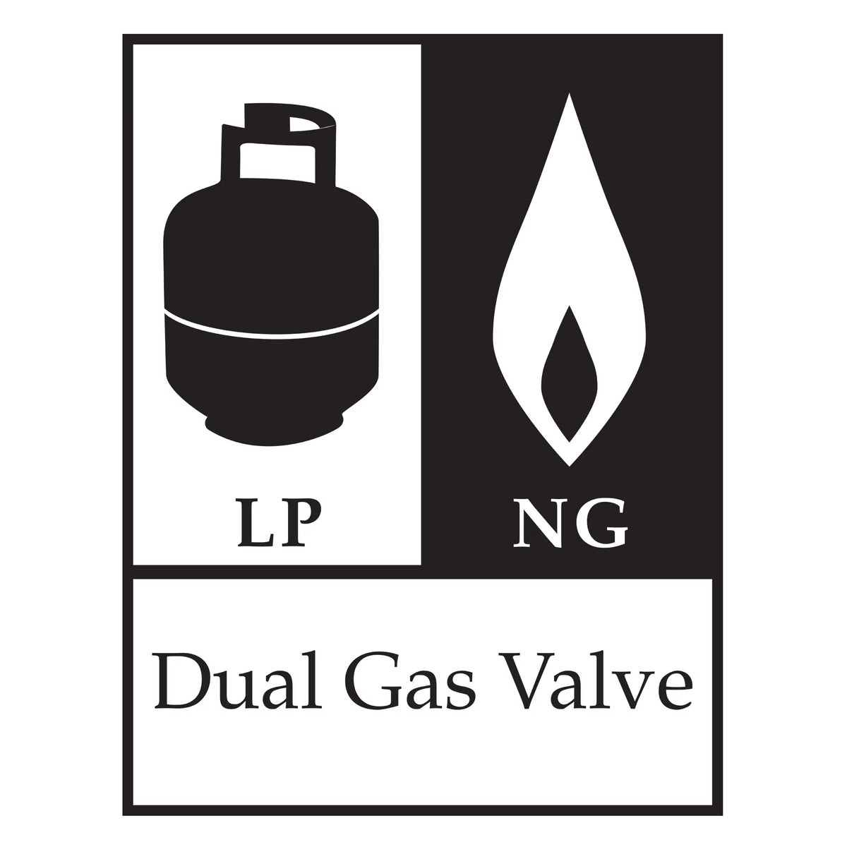 2-Burner Dual Fuel Gas Grill L536