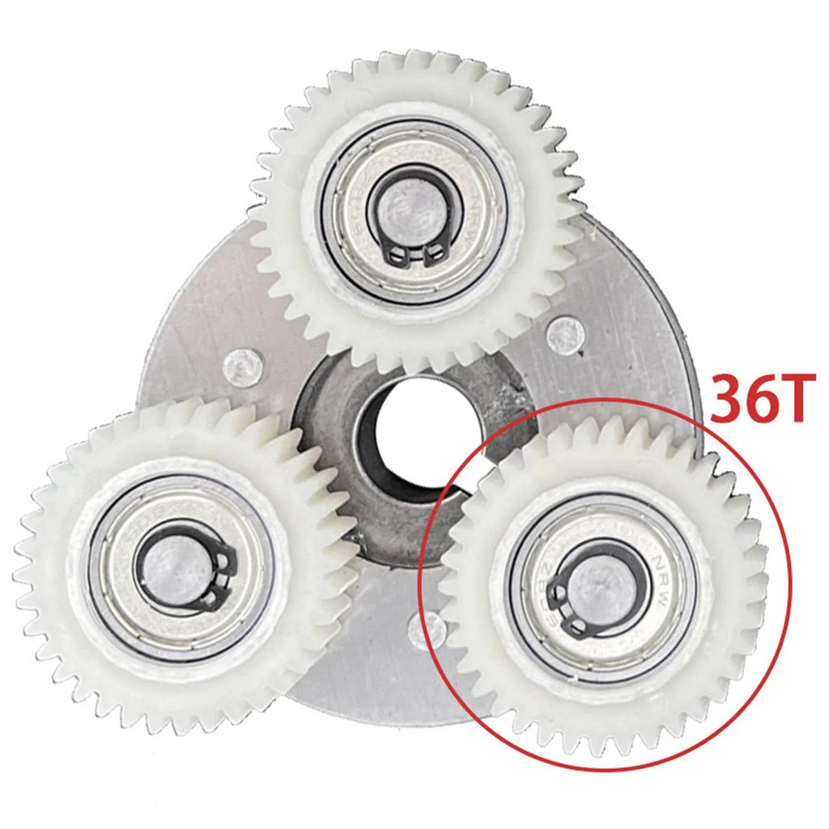 3pcs 6T Planetary Gears Set, Outer Diameter 37mm, Nylon T33605