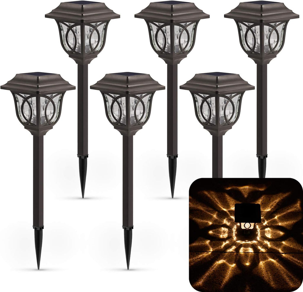 6 Pack Solar Pathway Lights X39298