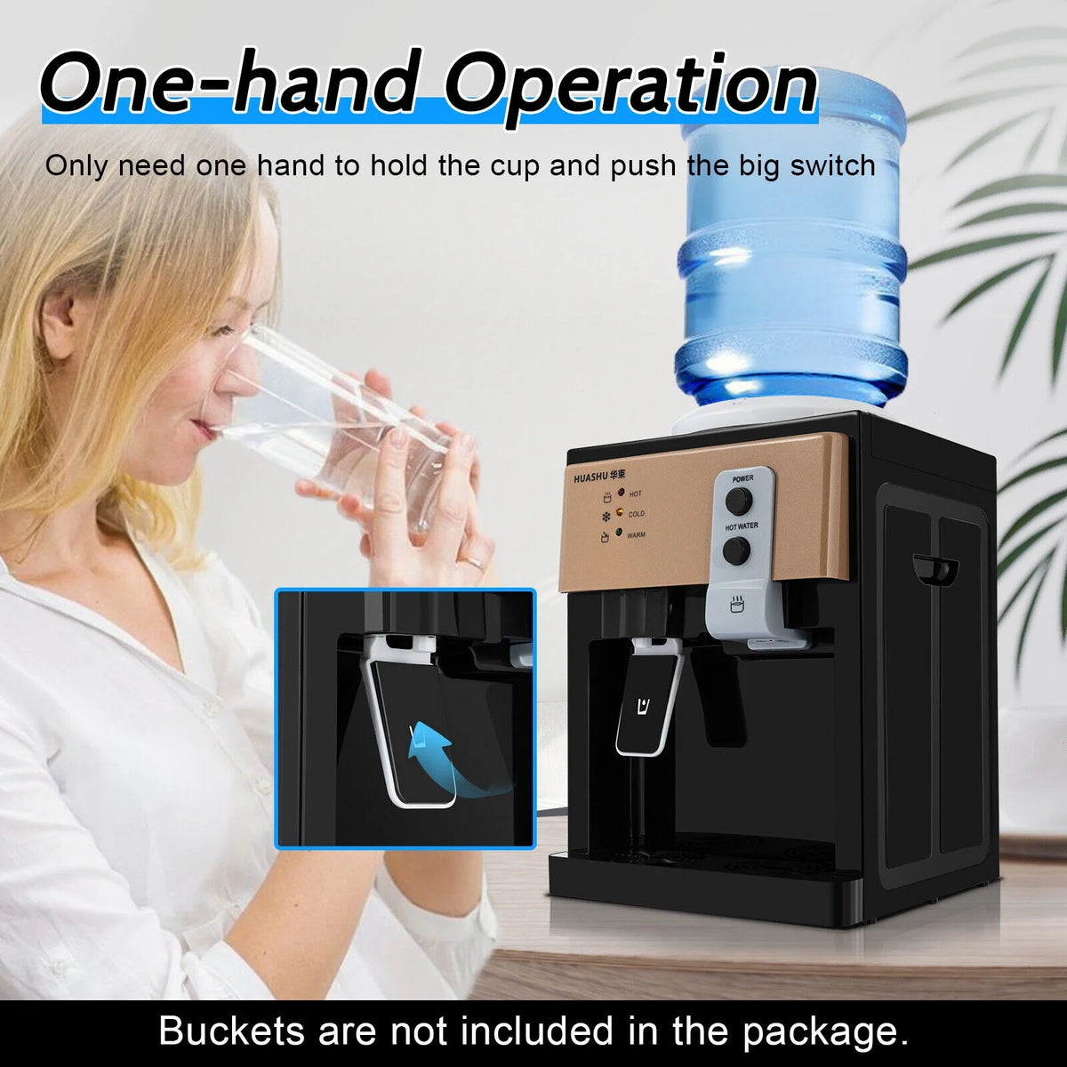 550W Electric Hot & Cold Water Cooler Dispenser U41016