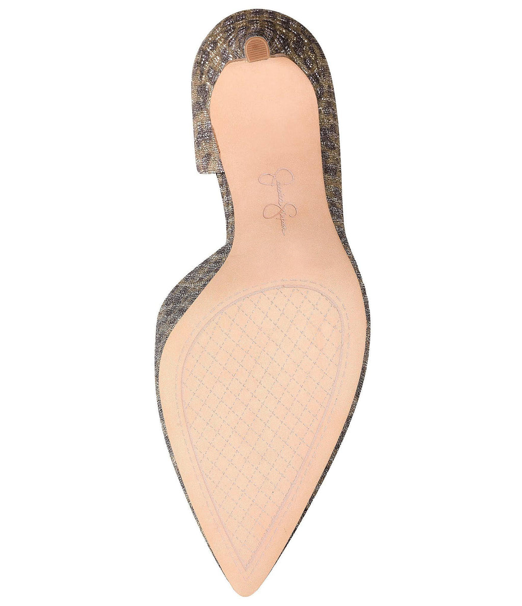Metallic Leopard Print Pumps P43127