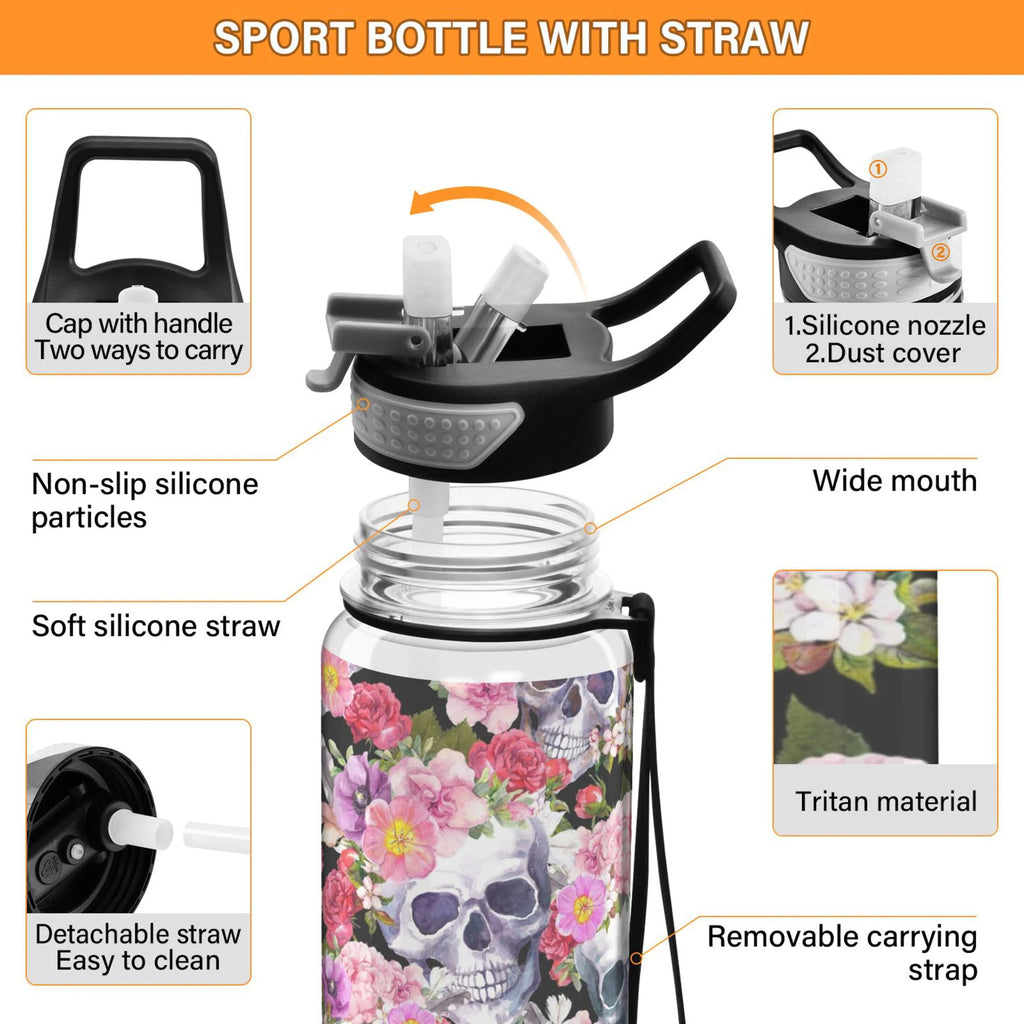 32oz Tritan Water Bottle with Straw H320
