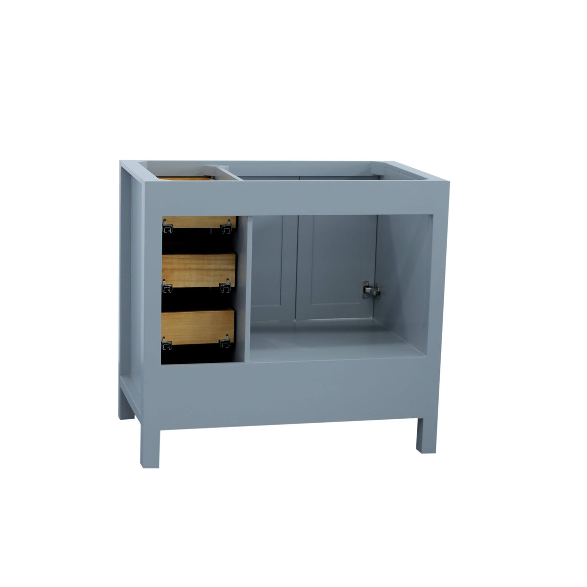Gray Wood Vanity Cabinet Only V294
