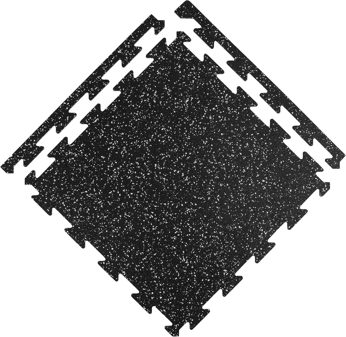 1/4 Inch Thick Eco-Lock Rubber Interlocking Floor Tiles M646