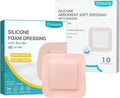 Silicone Super Absorbent Wound Dressings & Silicone Foam Dressing 4"x4" Q920906