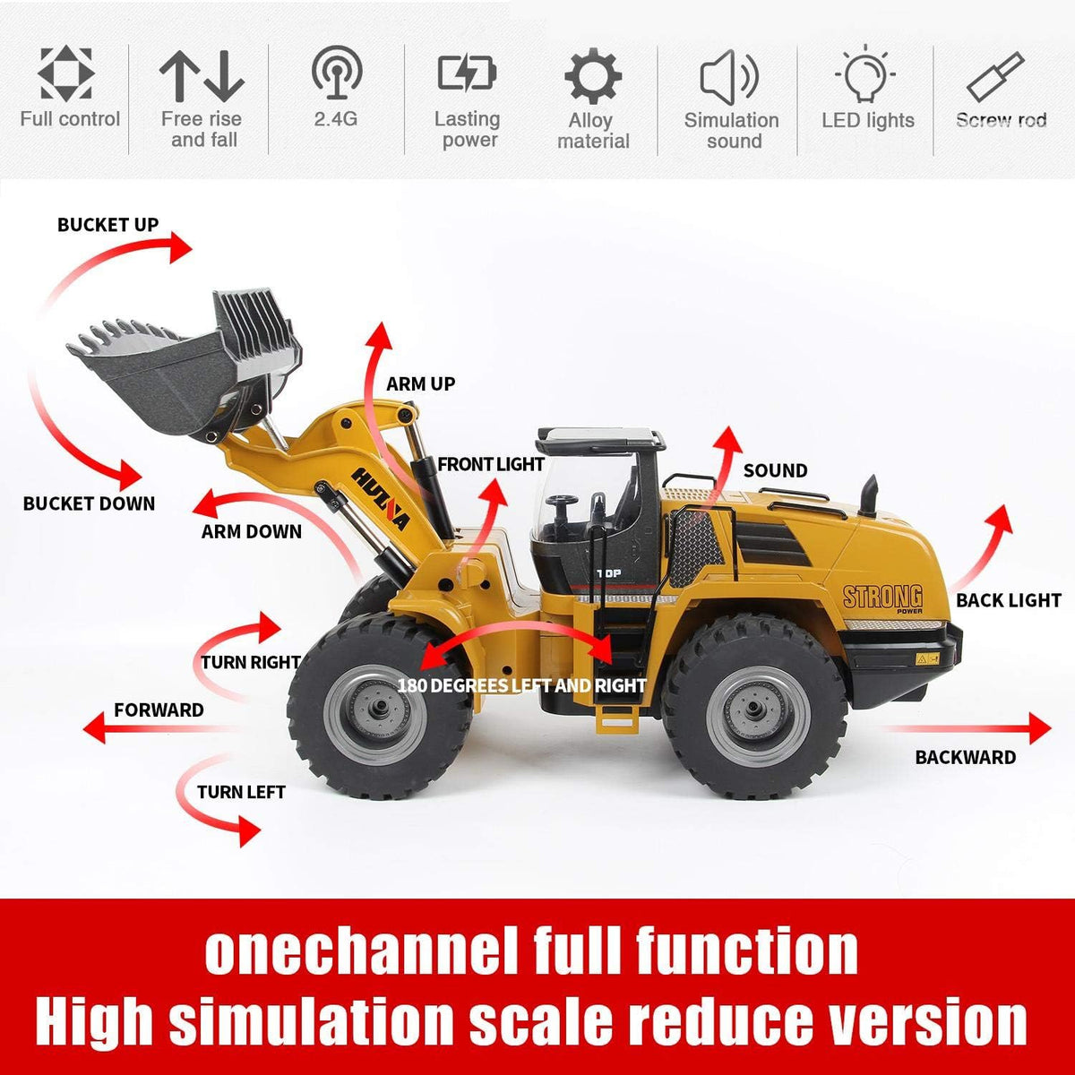 Metal RC Bulldozer F234631