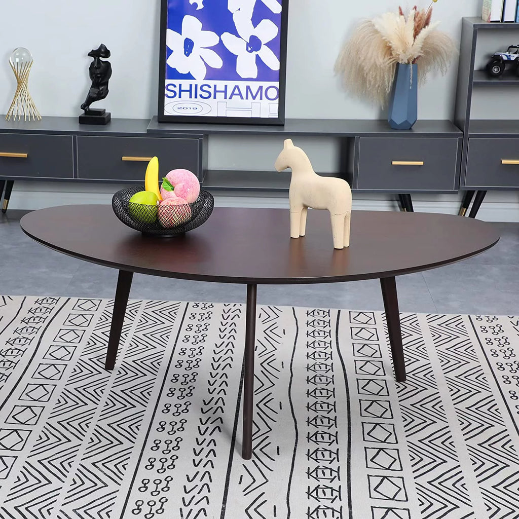 Black Oval Coffee Table Q466441