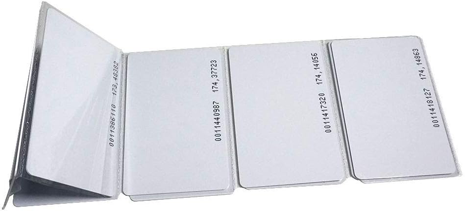 125Khz RFID Proximity Cards, 0.8mm, Read only (200pcs) B846459