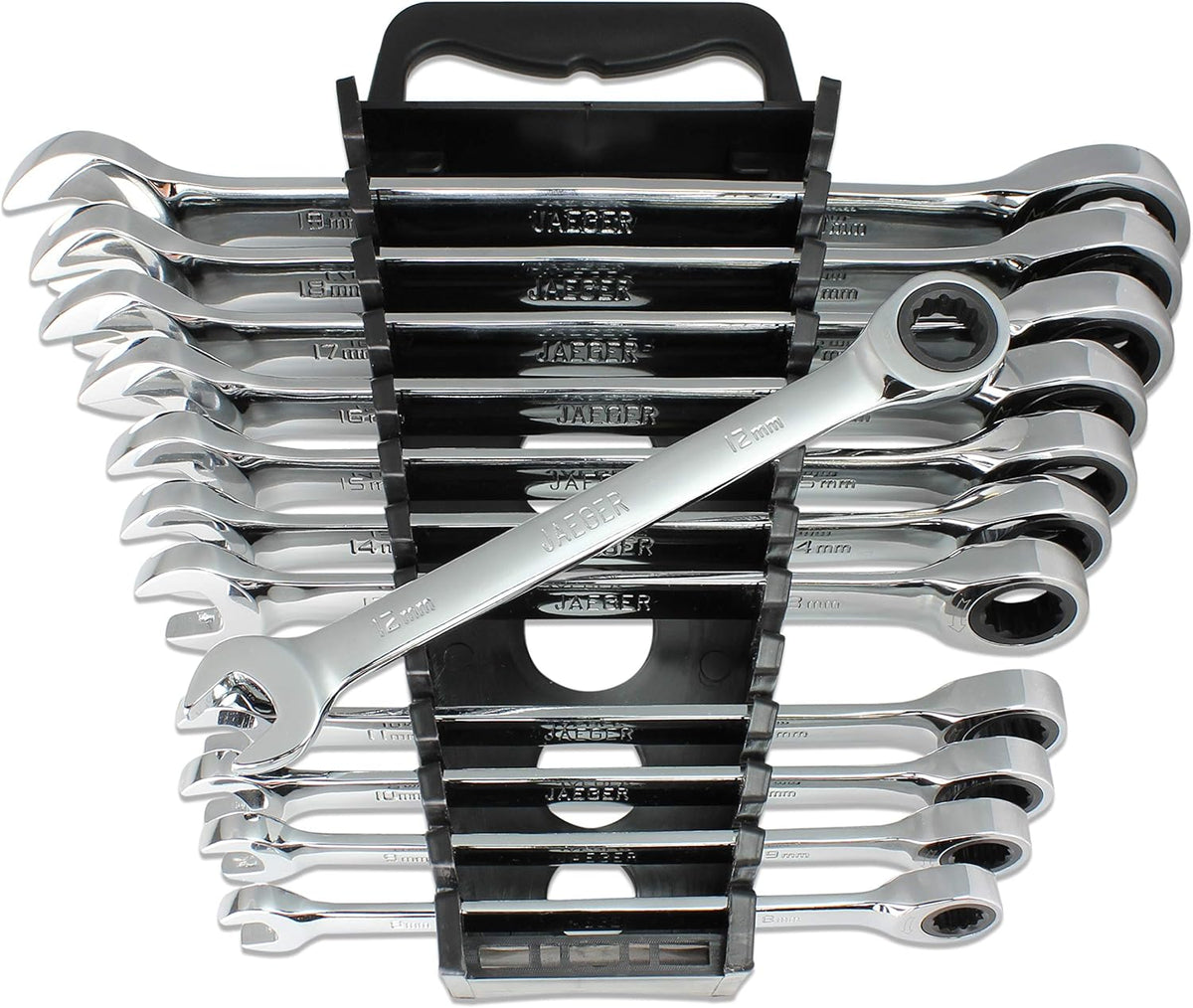 12pc Ratcheting Wrenches with Wrench Organizer, Pack of 2 X7553