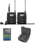 Wireless Microphone System with Lavalier Mic and Waterproof Case D31112