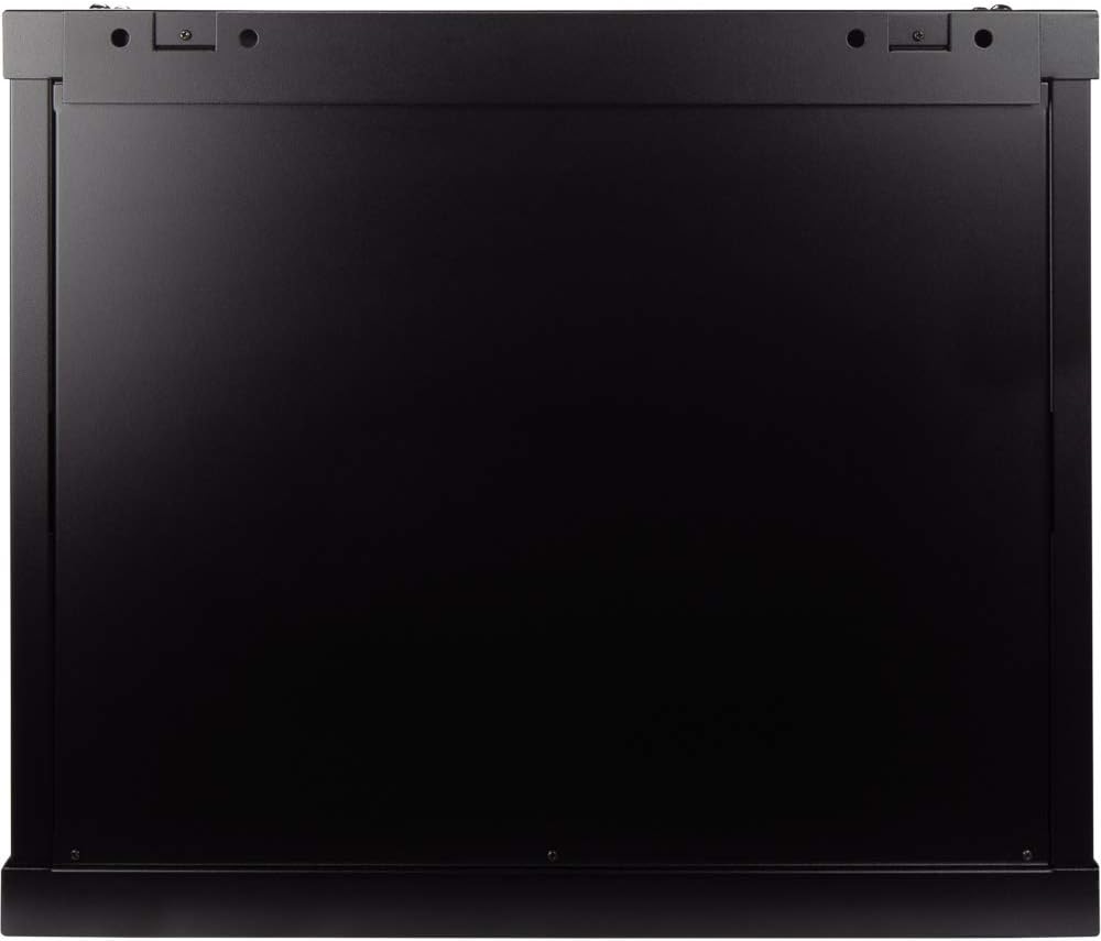 9U Wallmount Cabinet Enclosure 19-Inch Server Network Rack with Locking Perforated Door Black Y74176
