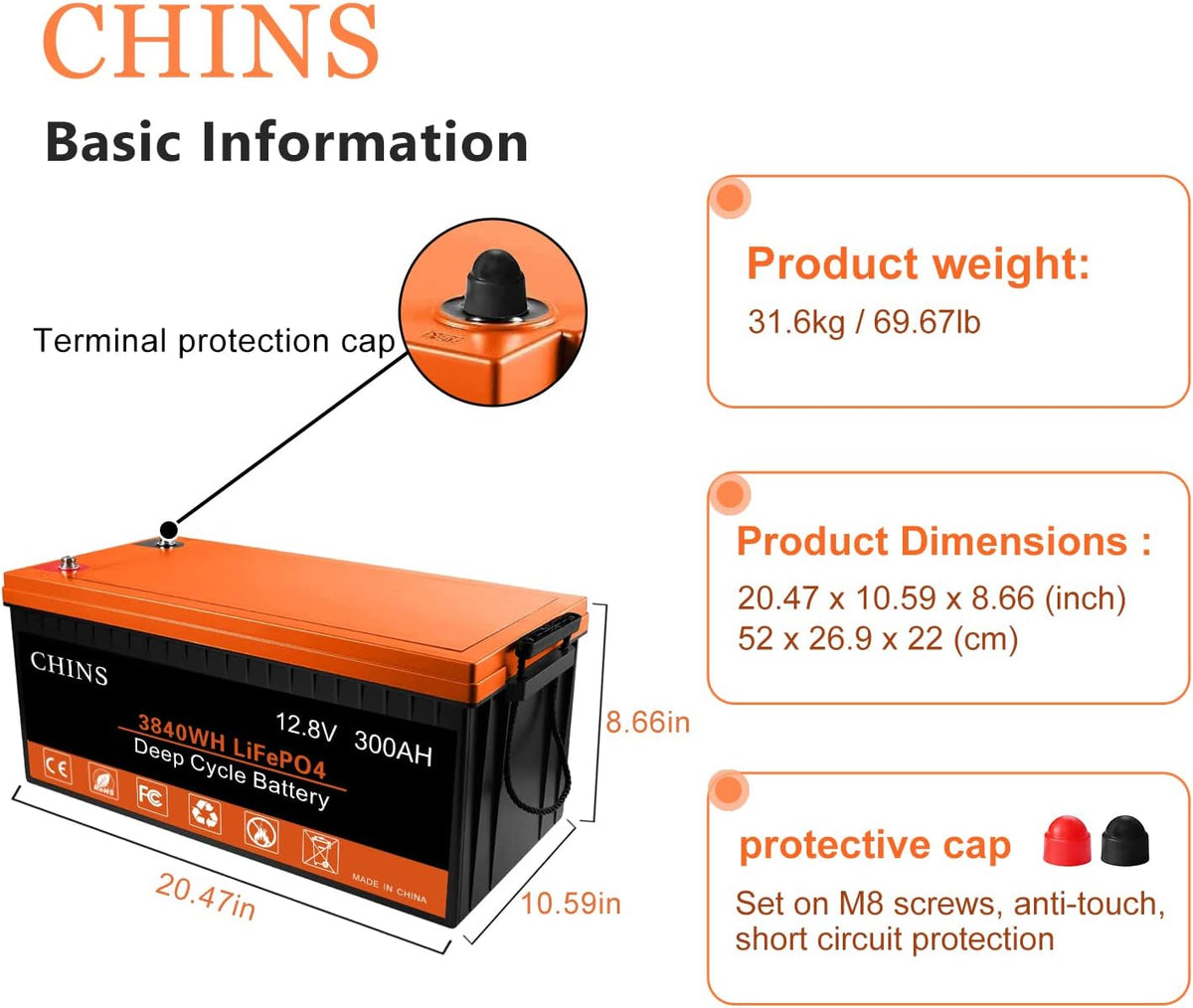 24V 200Ah Lithium Battery with 200A BMS B558351