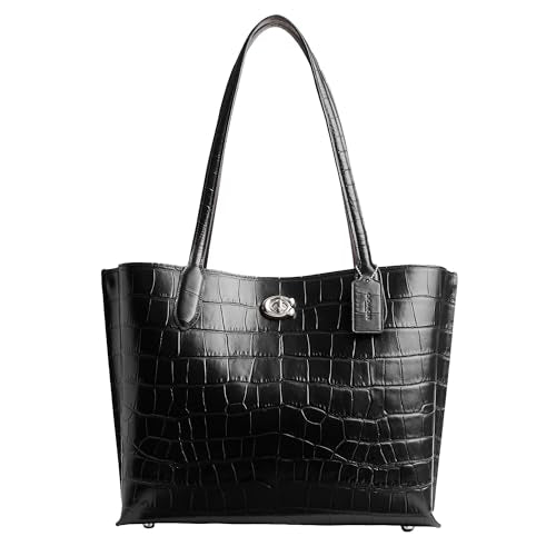 Embossed Croc Willow Tote X4361