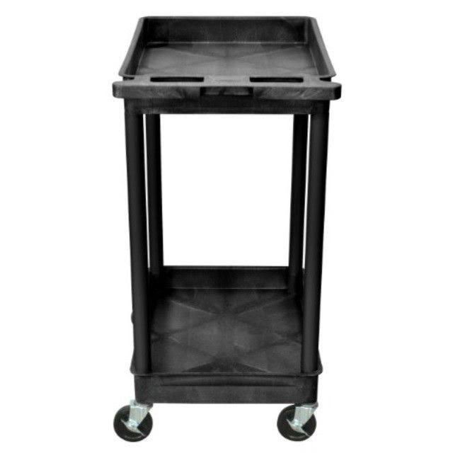 Black 2 Shelves Utility Cart Z658