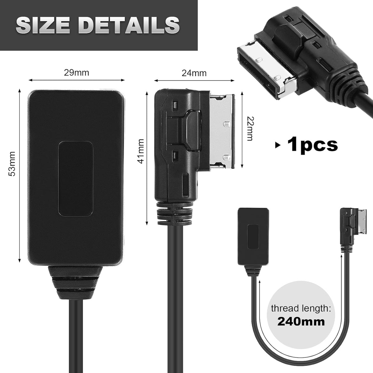 Bluetooth 5.0 Audio Adapter for AMI Port K4081
