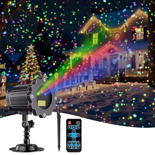 Laser Christmas Lights, 3 Color Laser Light Projector, Water Proof W93725