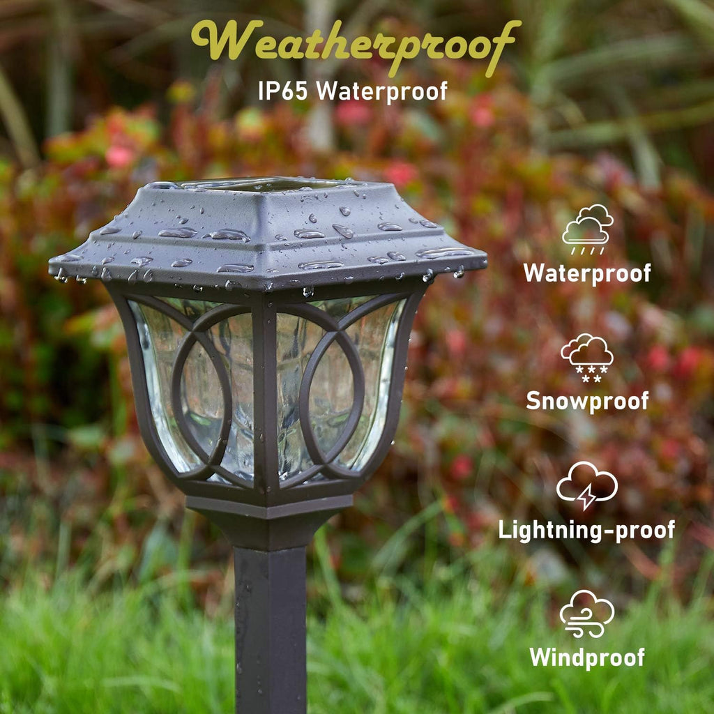 6 Pack Solar Pathway Lights X39298