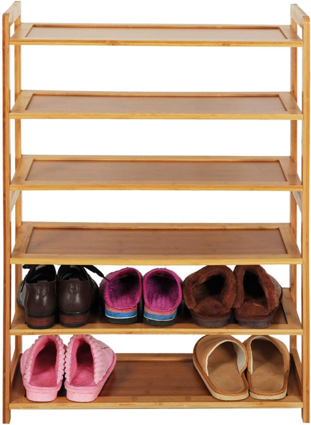 6 Tier Bamboo Shoe Rack Storage Shelf U5707