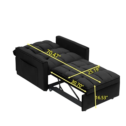White Convertible Sofa Bed Chair S9920
