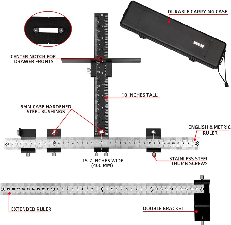 Adjustable Stainless Steel Cabinet Hardware Jig S91947