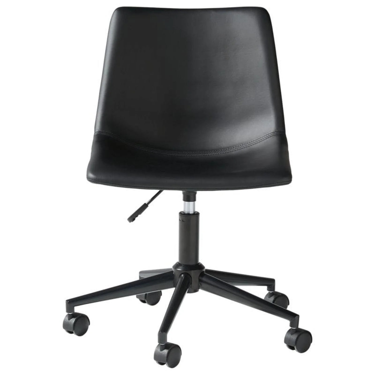 Black Faux Leather Swivel Desk Chair K2857