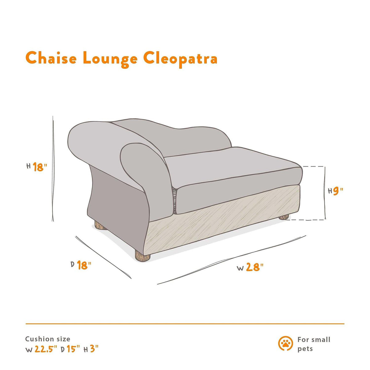 Chaise Lounge Pet Bed M2945