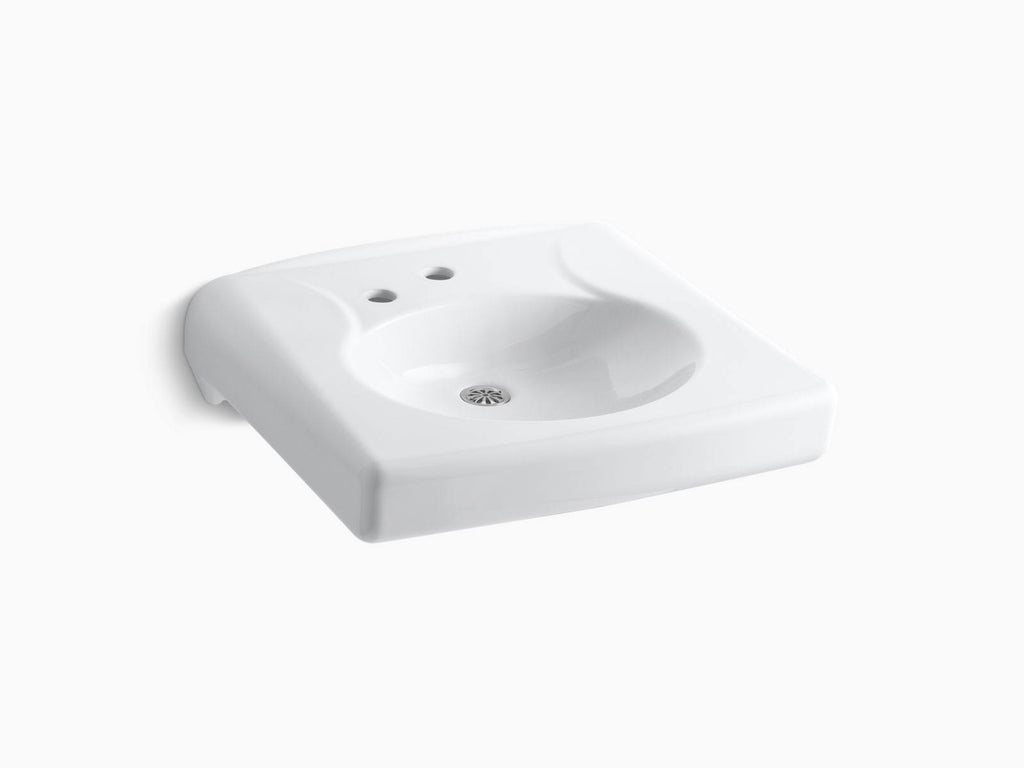 Wall-Mount Bathroom Sink with Single-Hole Faucet R636