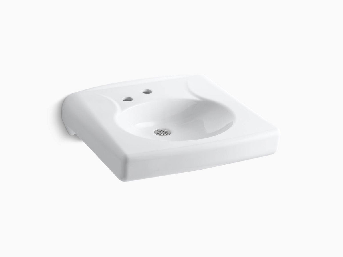 Wall-Mount Bathroom Sink with Single-Hole Faucet R636